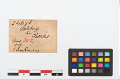 Etikett zu Bernsteinring (NHMW-PRAE-024638)